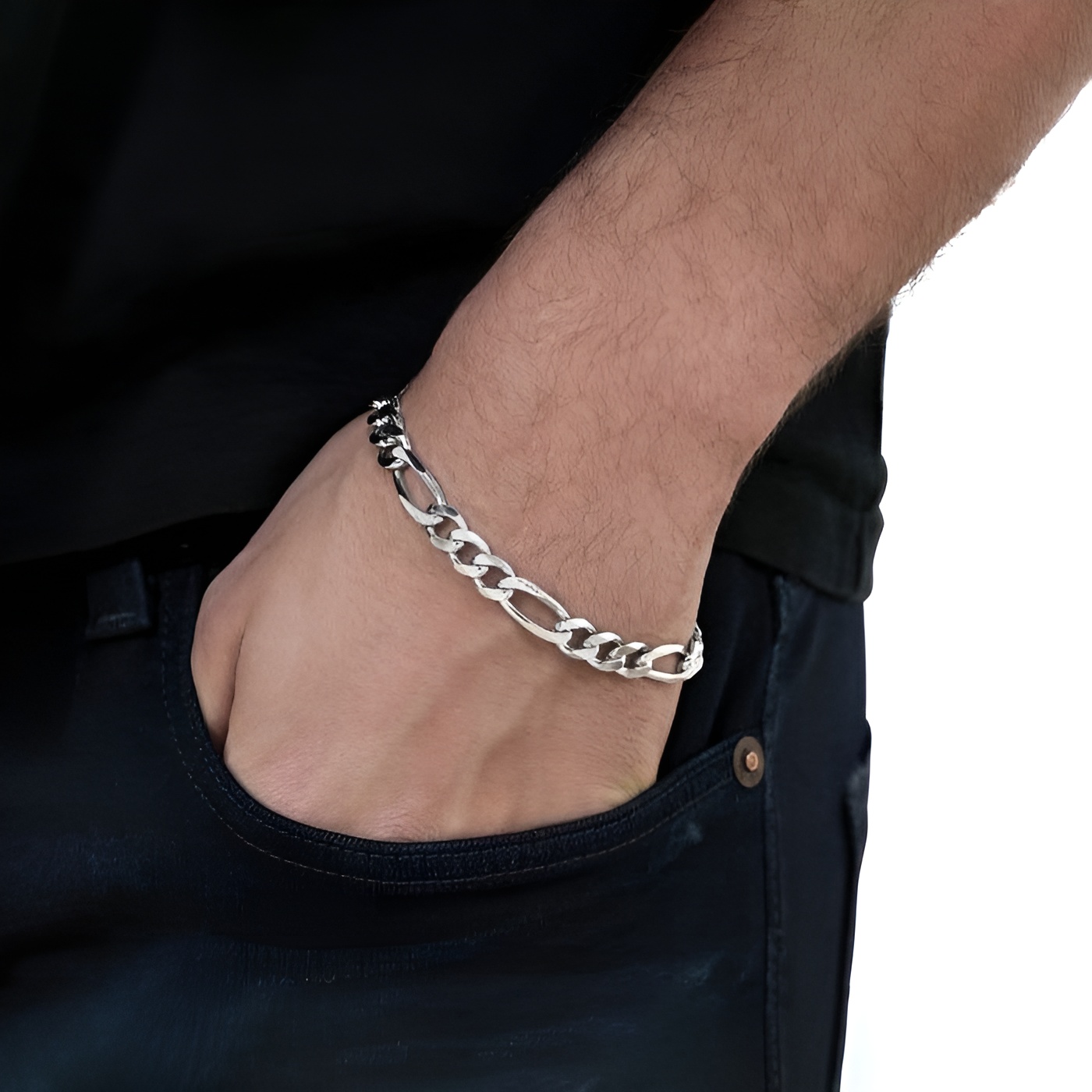 دستبند کارتیر مردونه استیل