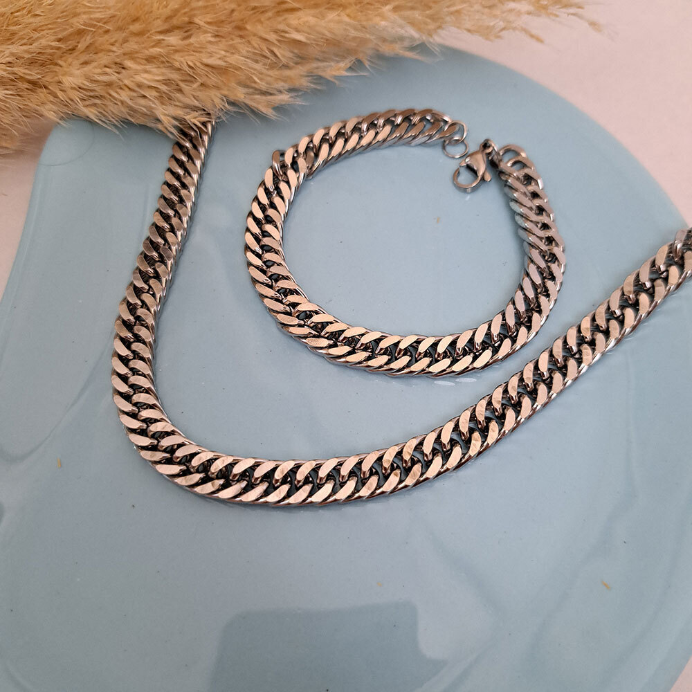 گردنبند و دستبند ست کلاسیک